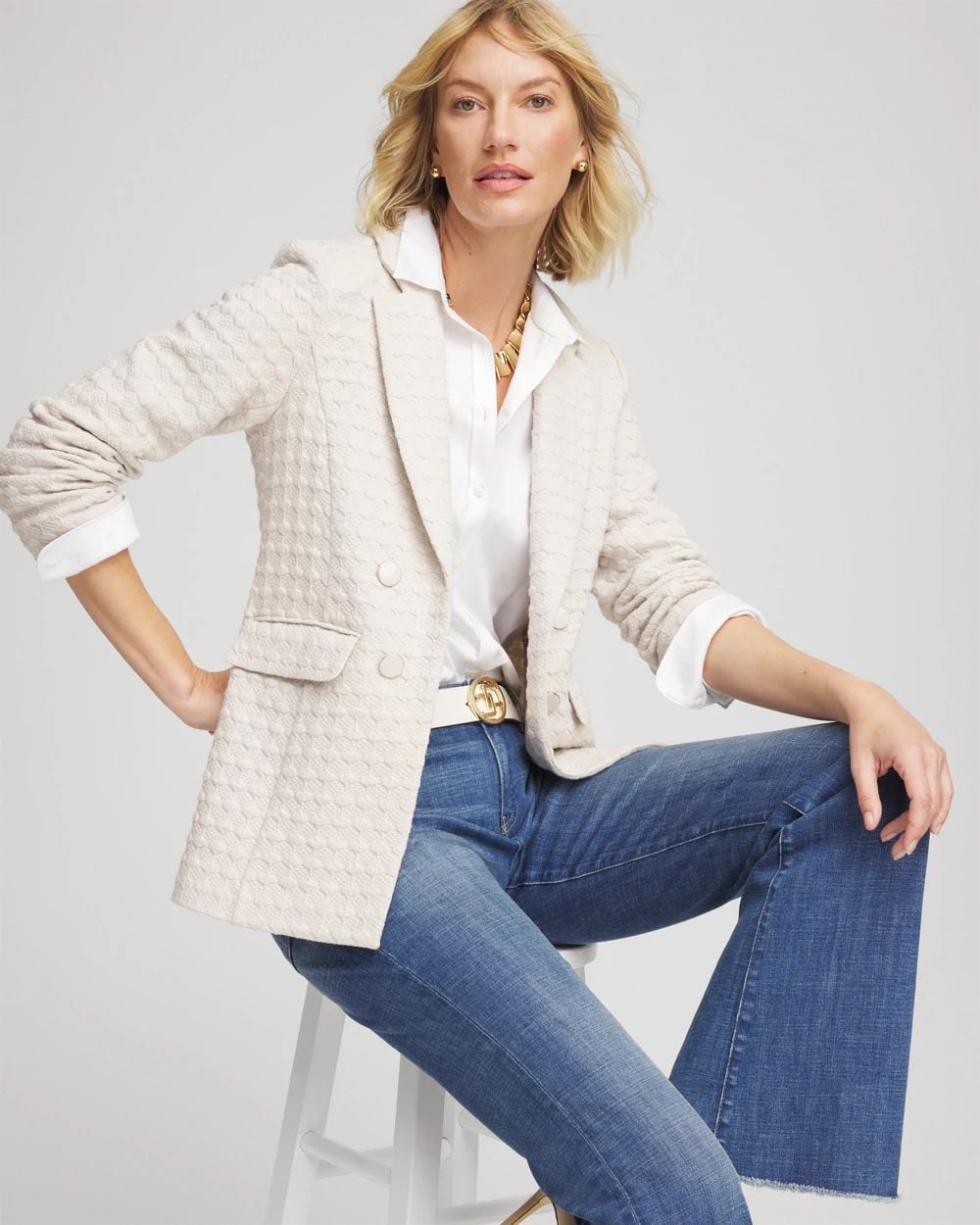 Textured Knit Blazer | Chico's